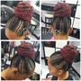 Kid braid updo without extension