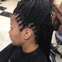 Twist with regular hair