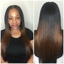 Semi-Permanent Tinted Coloring for Hair Extensions (