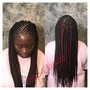 Medium box braids long