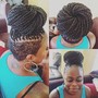 Boxer braids (2 cornrows)