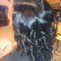 Flexi Rods on Relaxed hair