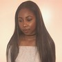 Roller Set on Relaxed Hair