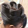 Updos w/o weaves