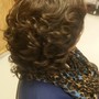 Blow dry/ Press & curl