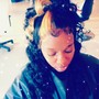 Hand curls $15 Blow out/silk wrap with track adds ($20 extra scalp therapy treatment)