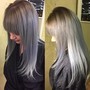 Bleach root touch up and  tone