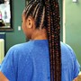 Cornrow ponytail medium size