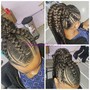 6 Feed in or Goddess braids