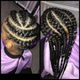 6 Feed in or Goddess braids