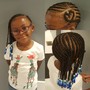 Cornrows (10 braids or less)NO WEAVE ADDED