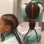 Cornrows (10 braids or less)NO WEAVE ADDED