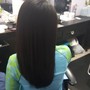 Blowout and flat iron