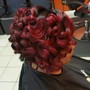 Virgin Relaxer.. all over from root to ends ..if need more than reg use add $20 pre needed relaxer