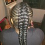 4 feed-in  braids