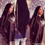 Senegalese twist ( waist length  )