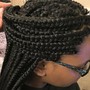 Sm.Knotless Braids (waist length )