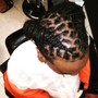 Braids with designs (men/boys)