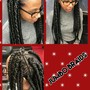 Sm.Knotless Braids (waist length )