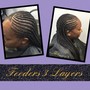 Lil girl feeder Braids style