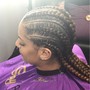 Lil girl feeder Braids style