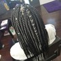 *Medium knotless box braids