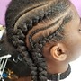 Feed in braid Ponytail