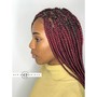 Crocheted faux locs/ goddess locs