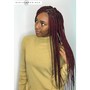 Crocheted faux locs/ goddess locs