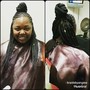 Ear to Ear retouch (box braids)