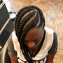 Braided Ponytail (feed-in) (small/medium)