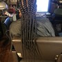 Butt length individual braids Add $40