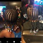 Butt length individual braids Add $40