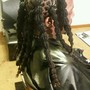 Retwist & Style Medium Locs BASIC STYLE ONLY (Palm Roll Method