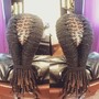 Loc Retwist w/ 2 Strand Twist (Medium Size Locs)