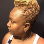 Loc Maintenance w/updo mid back/waist length