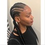 Half Braids Half Down install