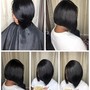 Silk Press (natural hair )