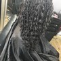 Blow dry attachment before braiding