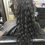 Blow dry attachment before braiding