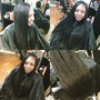 Blow dry attachment before braiding