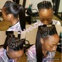 Braid ponytail medium