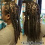 Cornrows with design