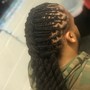 Men single braids