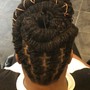 Cornrows with Hair added