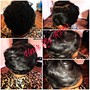 Basic Rollerset (Relaxed Hair)