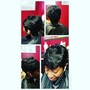 Relaxer retouch, short style, cut