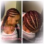 Natural hair Cornrows (no weave)