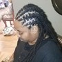 Loc retwist (persons with under cut)