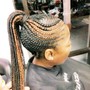 5 Feeling cornrow Braids  with design